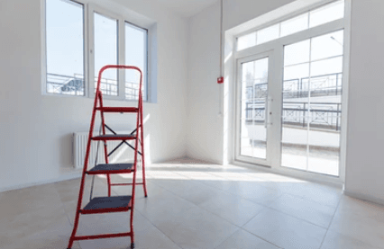Newly decorated commercial office ready for completion