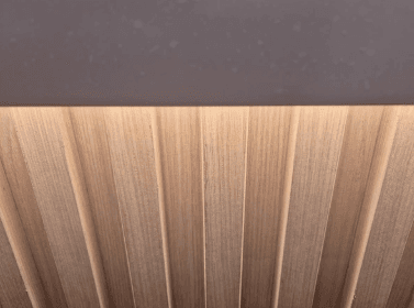 Close detail of precision timber joinery